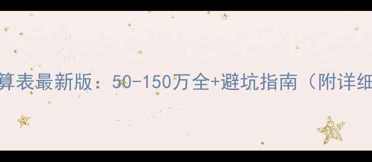 图片 房屋装修预算表最新版：50-150万全+避坑指南（附详细报价明细）