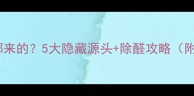 图片 🏠装修后甲醛从哪来的？5大隐藏源头+除醛攻略（附专业检测方法）2