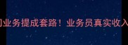 装修公司业务提成套路业务员真实收入大公开