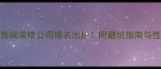 全球十大高端装修公司排名出炉附避坑指南与性价比攻略