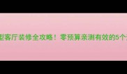 16小户型客厅装修全攻略零预算亲测有效的5个避坑指南