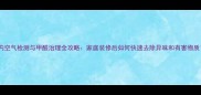 室内空气检测与甲醛治理全攻略家庭装修后如何快速去除异味和有害物质